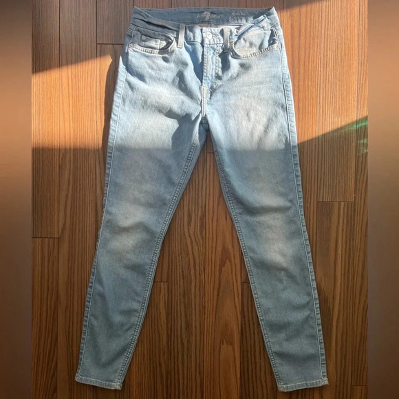 7 For All Mankind b(air) The Ankle Skinny Jeans 27 - Picture 7 of 12